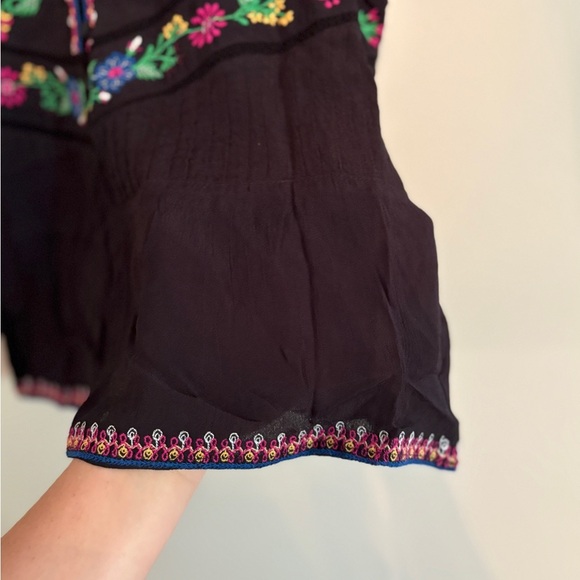 Maeve Embroidered Sleeveless Top vest small - Picture 6 of 7